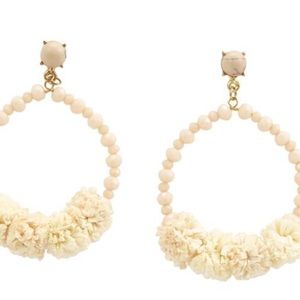 Mud Pie Raffia Tassel Earrings